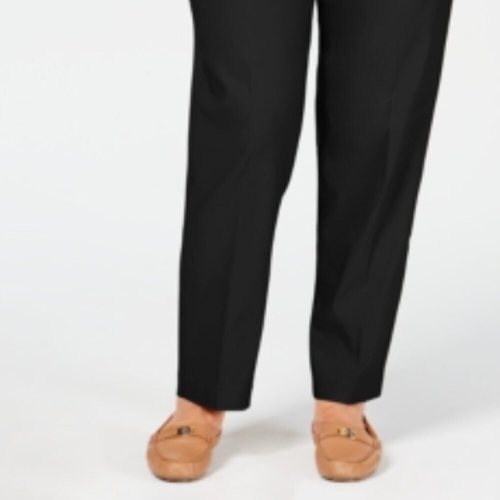 Alfred Dunner Plus Classic Allure Tummy Control Pull-On Pants - Black - Size 22W - Picture 4 of 5